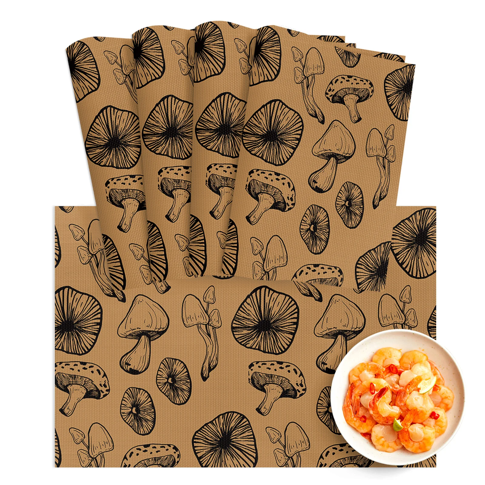 4/6Pcs Table Mat Mushroom Bowl Pad Coaster Set Washable PVC Dining Table Placemats Home Decoration Kitchen Accessories
4/6Pcs Table Mat Mushroom Bowl Pad Coaster Set Washable PVC Dining Table Placemats Home Decoration Kitchen Accessories