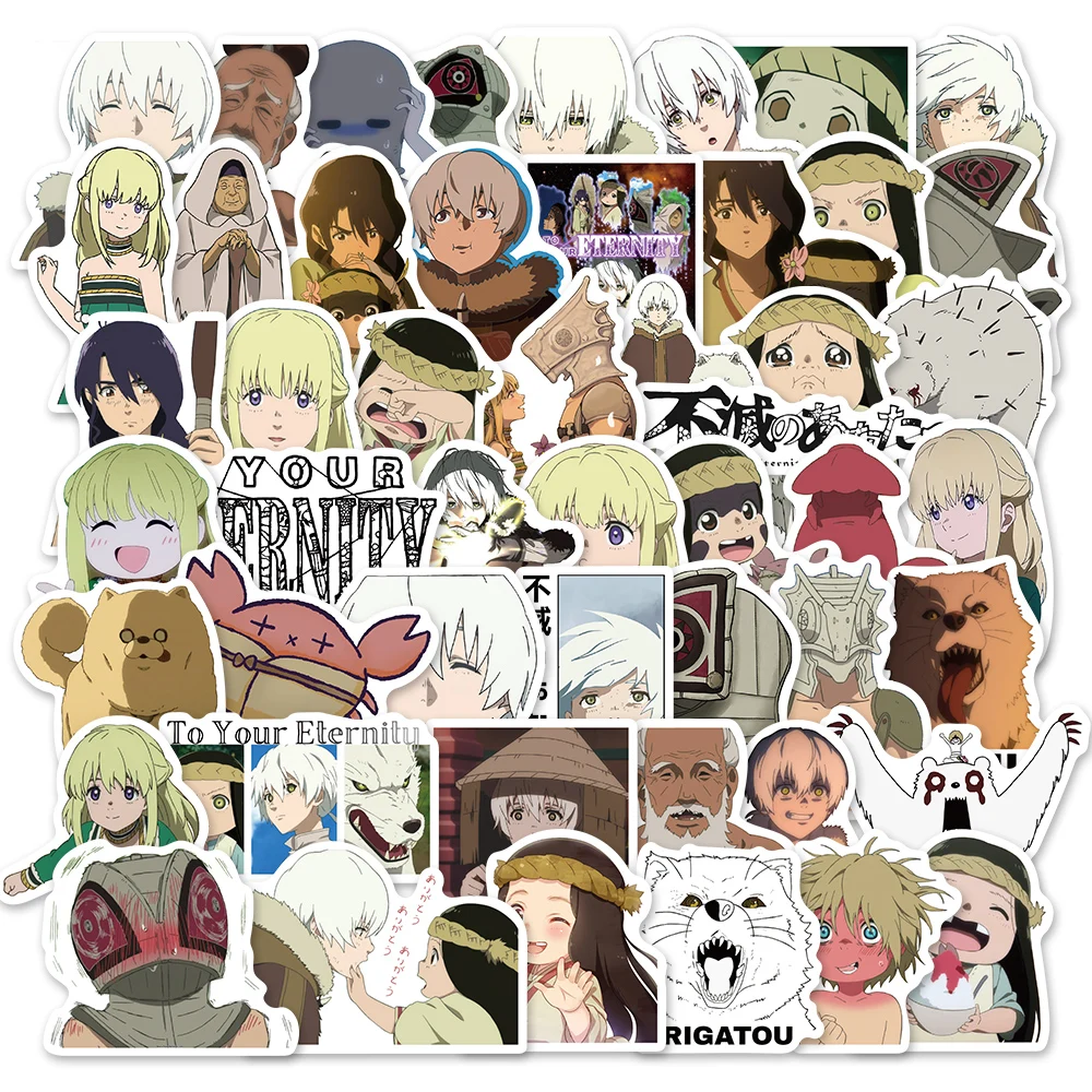 10/50PCS Japanese Anime To Your Eternity Stickers for Waterproof Vinly Toy Sticker for Luggage Laptop Phone case Guitar
10/50PCS Japanese Anime To Your Eternity Stickers for Waterproof Vinly Toy Sticker for Luggage Laptop Phone case Guitar