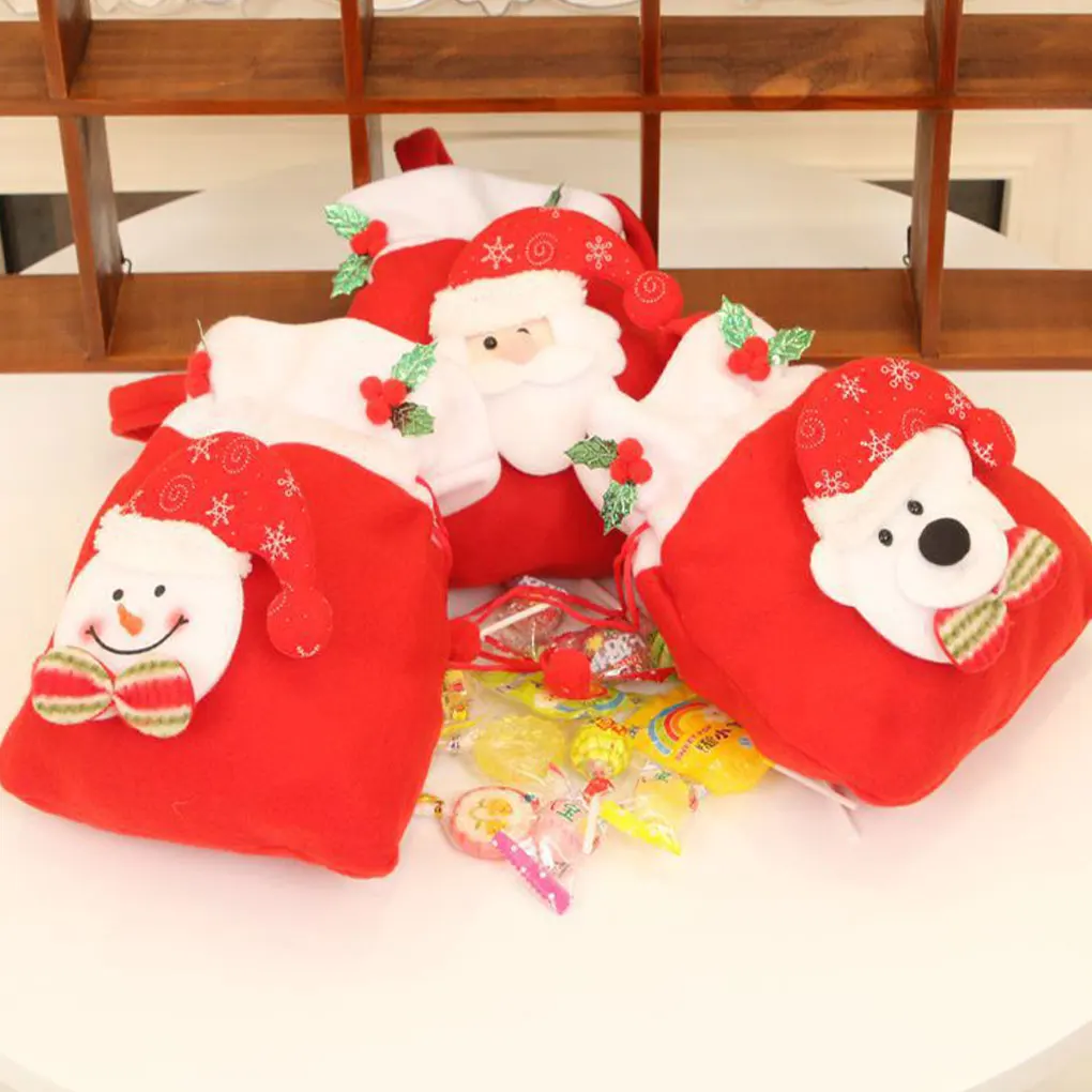 Christmas Gift Bag Packing Pouch Adorable Small Size Drawstring Candy Bags Festival Adornment Holiday Celebration Props Snowman 
Christmas Gift Bag Packing Pouch Adorable Small Size Drawstring Candy Bags Festival Adornment Holiday Celebration Props Snowman