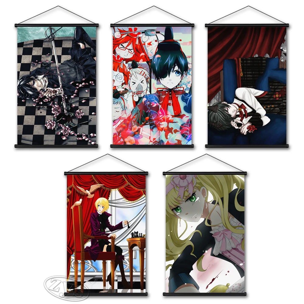 Black Butler Hanging Scrolls Canvas Print Japanese Anime Pictures Wall Art Paintings Home Decor Modular Posters For Living Room
Black Butler Hanging Scrolls Canvas Print Japanese Anime Pictures Wall Art Paintings Home Decor Modular Posters For Living Room