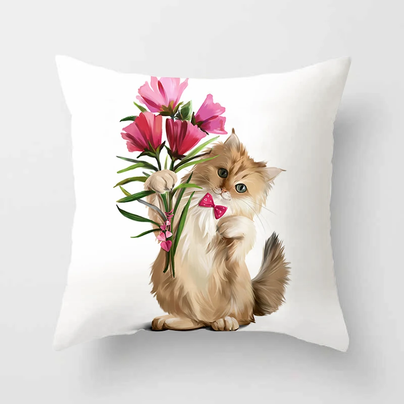 Office Decor Cushion Cover Cute Cat Pattern Home Decor Pillowcase Square Pillowcase
Office Decor Cushion Cover Cute Cat Pattern Home Decor Pillowcase Square Pillowcase