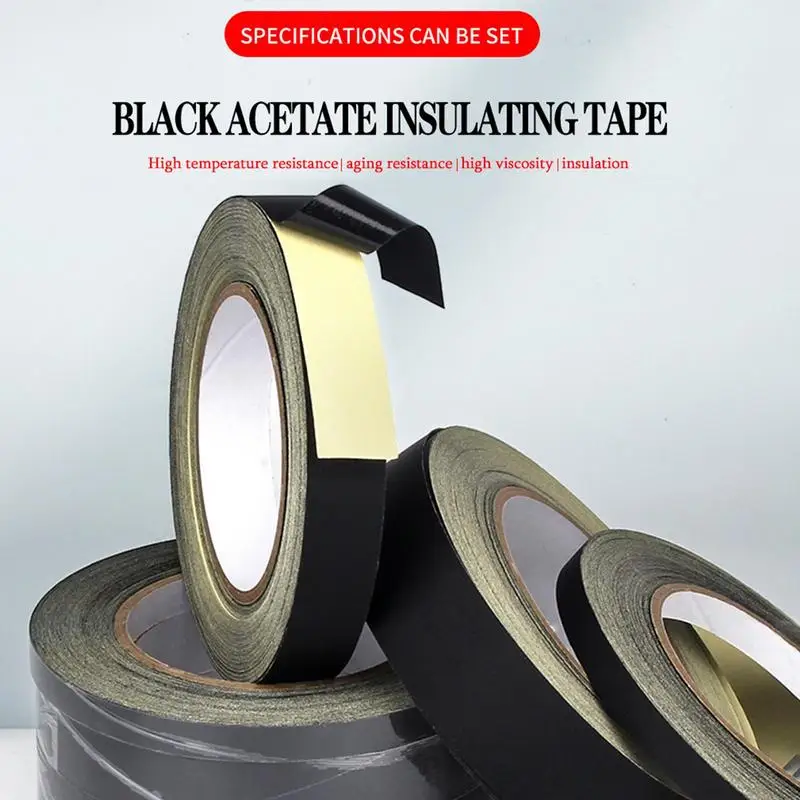 30M Black Acetic Acid Insulation Tape Strong Self-Adhesive Flame Retardant High Temperature Resistant For Automotive Wiring
30M Black Acetic Acid Insulation Tape Strong Self-Adhesive Flame Retardant High Temperature Resistant For Automotive Wiring