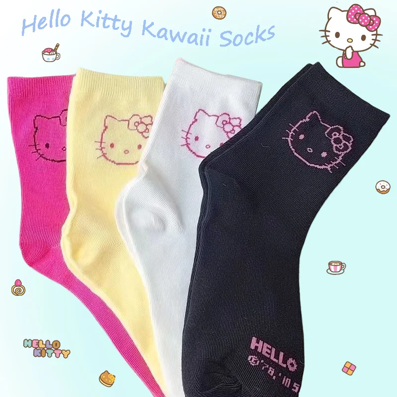 Носки Sanrio кавайные Hellokitty 2 шт. носки с героями мультфильмов милые японские носки средней длины для девочек Лолита дышащие повседневные унив...
Носки Sanrio кавайные Hellokitty 2 шт. носки с героями мультфильмов милые японские носки средней длины для девочек Лолита дышащие повседневные унив...