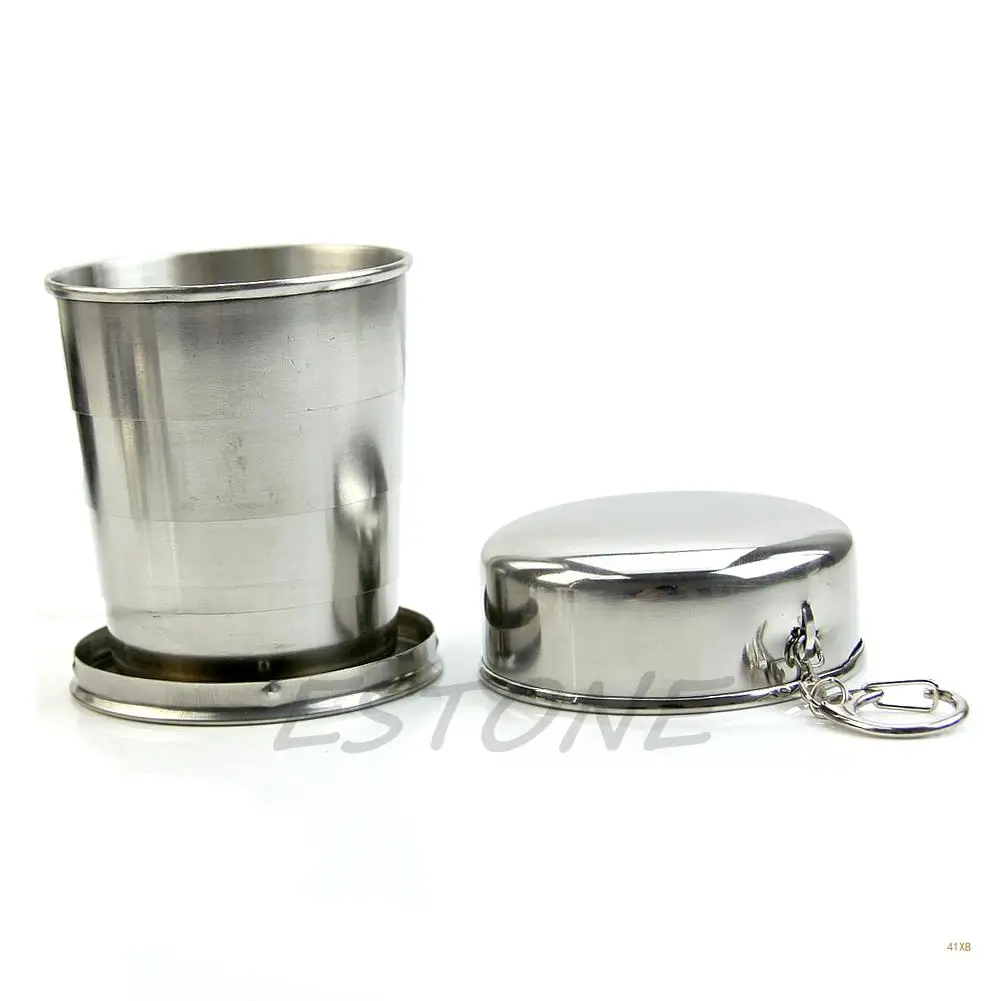 41XB Mini Folding Travel Cup Stainless Steel Portable Telescopic Collapsible Cup Gift 
41XB Mini Folding Travel Cup Stainless Steel Portable Telescopic Collapsible Cup Gift