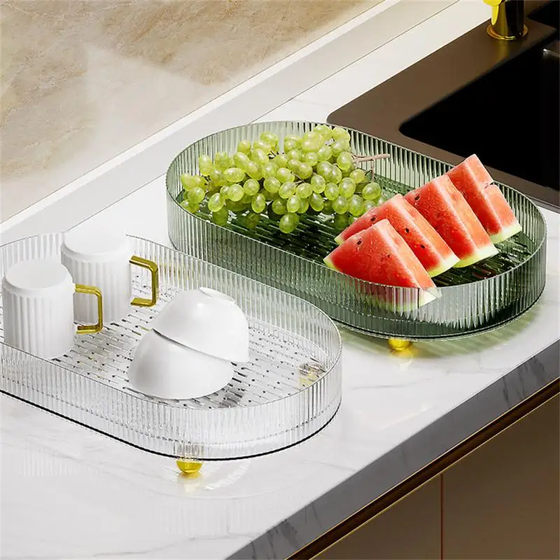 Creative Storage Tray Organizer Filtered Water Fruit Plate Kitchen Decoration Accessories Transparent Cosmetic Desktop Storage
Creative Storage Tray Organizer Filtered Water Fruit Plate Kitchen Decoration Accessories Transparent Cosmetic Desktop Storage