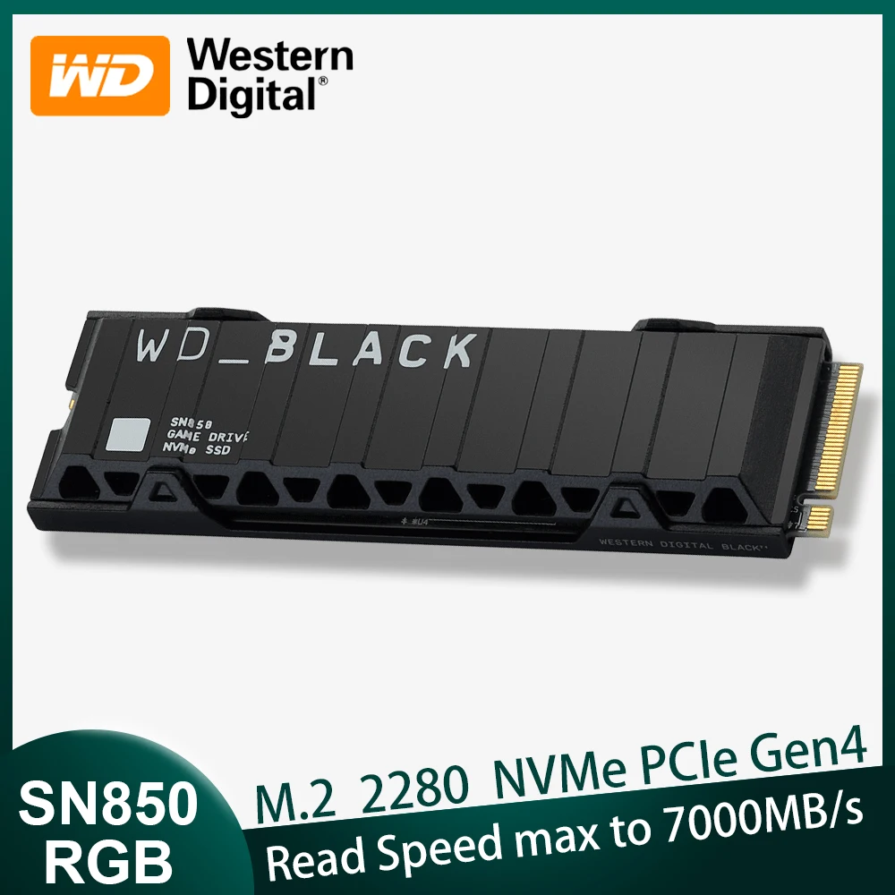 Western Digital WD_BLACK SN850 RGB NVMe Internal Gaming SSD Solid State Drive with Heatsin Game Drive 1TB 2TB Gen4 PCIe M.2 2280
Western Digital WD_BLACK SN850 RGB NVMe Internal Gaming SSD Solid State Drive with Heatsin Game Drive 1TB 2TB Gen4 PCIe M.2 2280