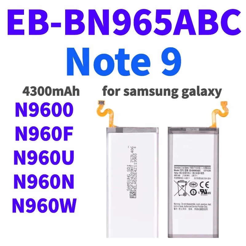 suqy for Samsung Note 9 Battery Original Replacement Battery for Samsung Galaxy Note 9 4000mAh Bateria for Samsung Note 9 Note9
suqy for Samsung Note 9 Battery Original Replacement Battery for Samsung Galaxy Note 9 4000mAh Bateria for Samsung Note 9 Note9