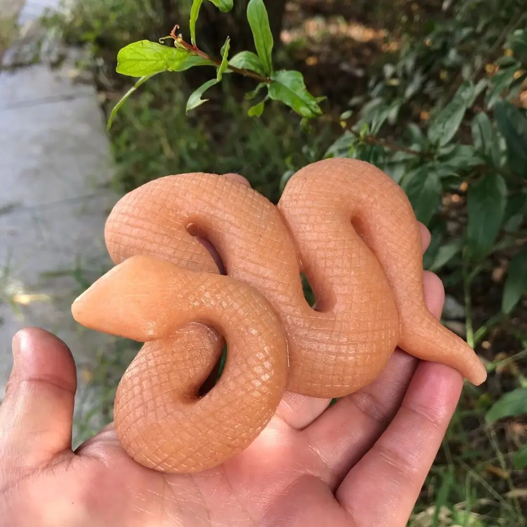 Natural Sunstone Snake Figurine Ornament Healing Reiki Crystal Hand Carved Animal Statue Crafts Home Decoration 1pcs
Natural Sunstone Snake Figurine Ornament Healing Reiki Crystal Hand Carved Animal Statue Crafts Home Decoration 1pcs