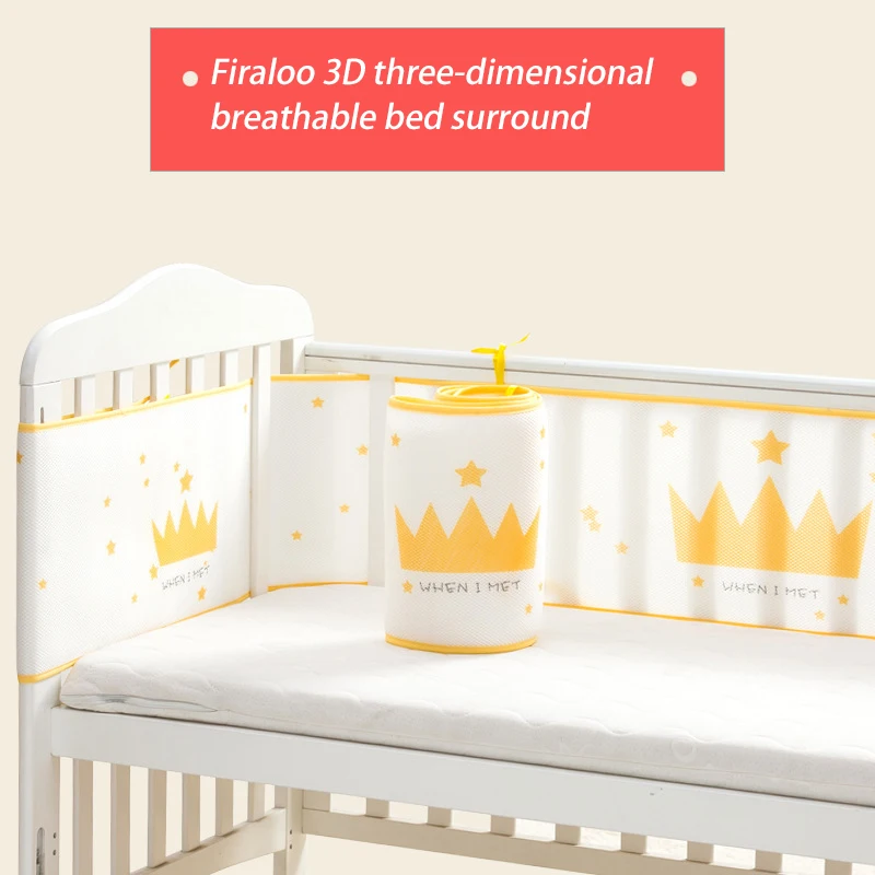 150x28cm Double Layer Crib Bumper Crash Protection Soft Mesh Breathable Removable Washable Newborn Toddler Bed Teen Room 12 Mont
150x28cm Double Layer Crib Bumper Crash Protection Soft Mesh Breathable Removable Washable Newborn Toddler Bed Teen Room 12 Mont