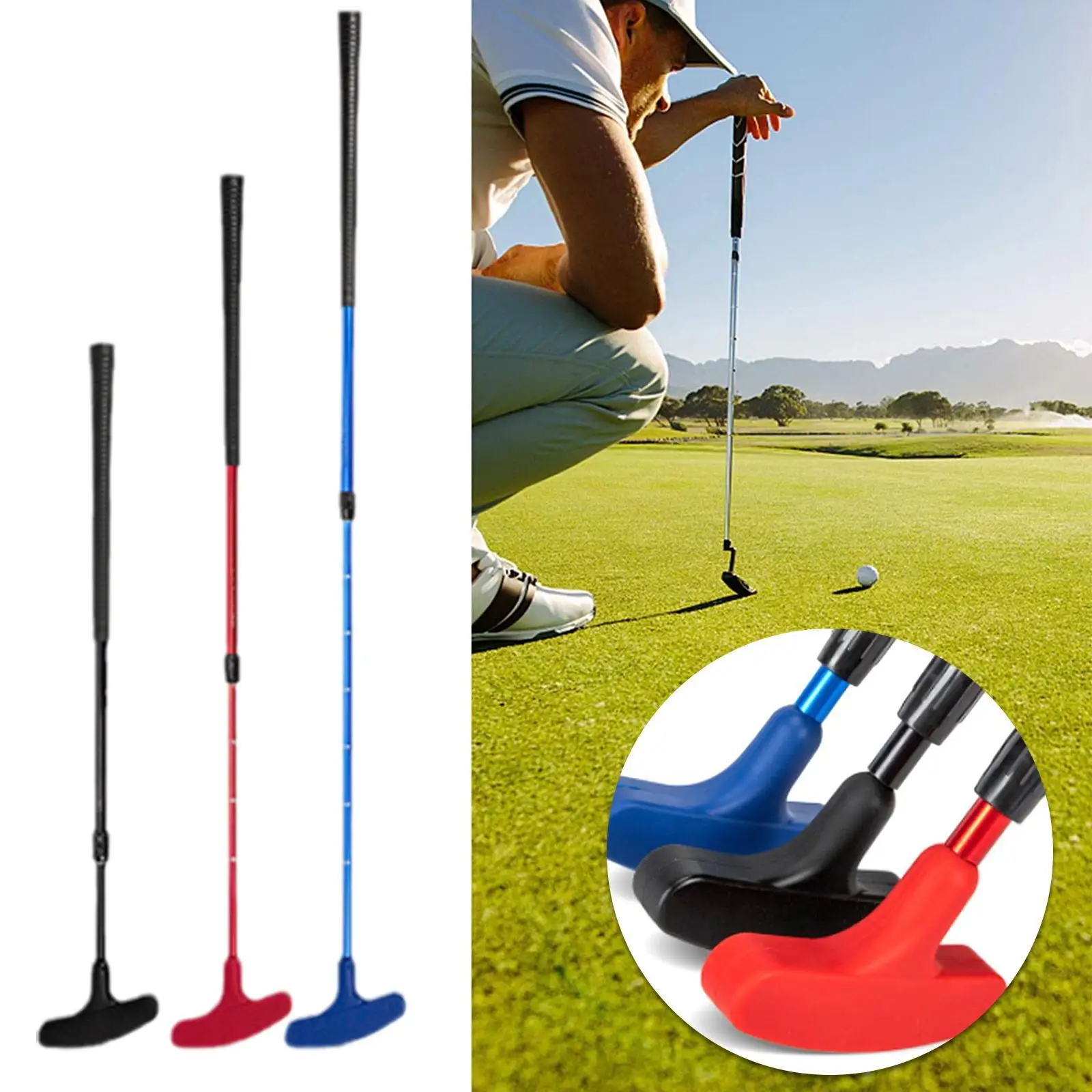 1PCS New Golf Retractable Putter Adjustable Children Adult Double-sided Club Golf Practice Supplies Silicone Shaft hot
1PCS New Golf Retractable Putter Adjustable Children Adult Double-sided Club Golf Practice Supplies Silicone Shaft hot