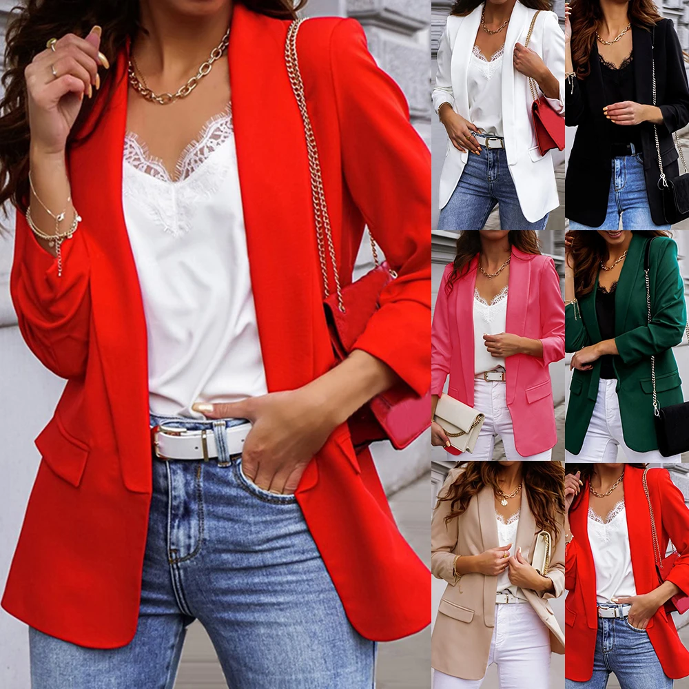 2023 New Women Elegant Loose Blazer Jackets Office Ladies Blazers Workwear Fashion Long Sleeve Coat Outwear Clothes
2023 New Women Elegant Loose Blazer Jackets Office Ladies Blazers Workwear Fashion Long Sleeve Coat Outwear Clothes
