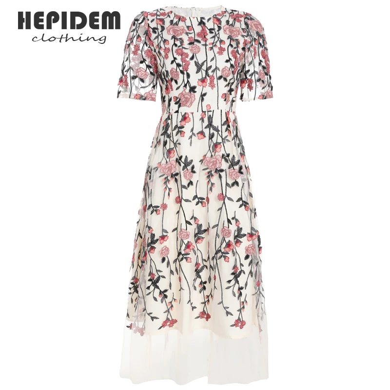 HEPIDEM Clothing Runway Fashion Summer Dress Women's Lace V-Neck Print Short Sleeve Mesh Long Dresses 69986
HEPIDEM Clothing Runway Fashion Summer Dress Women's Lace V-Neck Print Short Sleeve Mesh Long Dresses 69986