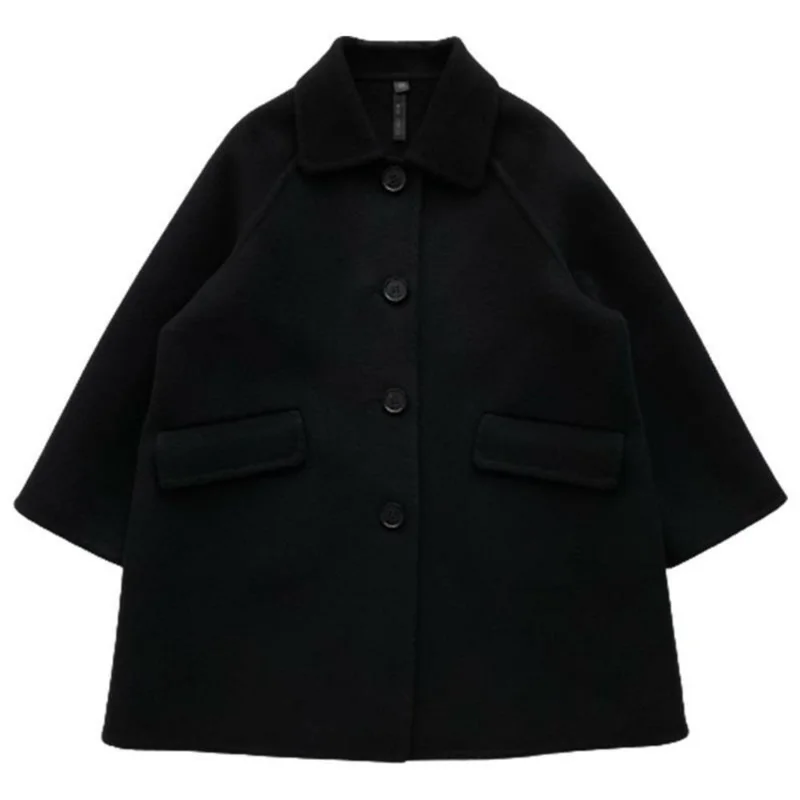 Autumn Winter Unisex Kids Black Woolen Thick Jacket Coat 3-14Y Children Toddler Fall Clothes Outerwear Boys Girls Long Jackets
Autumn Winter Unisex Kids Black Woolen Thick Jacket Coat 3-14Y Children Toddler Fall Clothes Outerwear Boys Girls Long Jackets