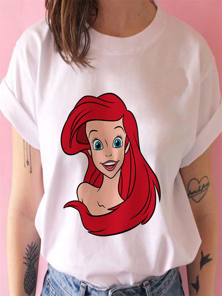 Ariel Print Women T-Shirts Cartoon Graphic Disney Hot Selling Short Sleeve High Quality Female T Shirts Dropship White S-2XL Tee
Ariel Print Women T-Shirts Cartoon Graphic Disney Hot Selling Short Sleeve High Quality Female T Shirts Dropship White S-2XL Tee