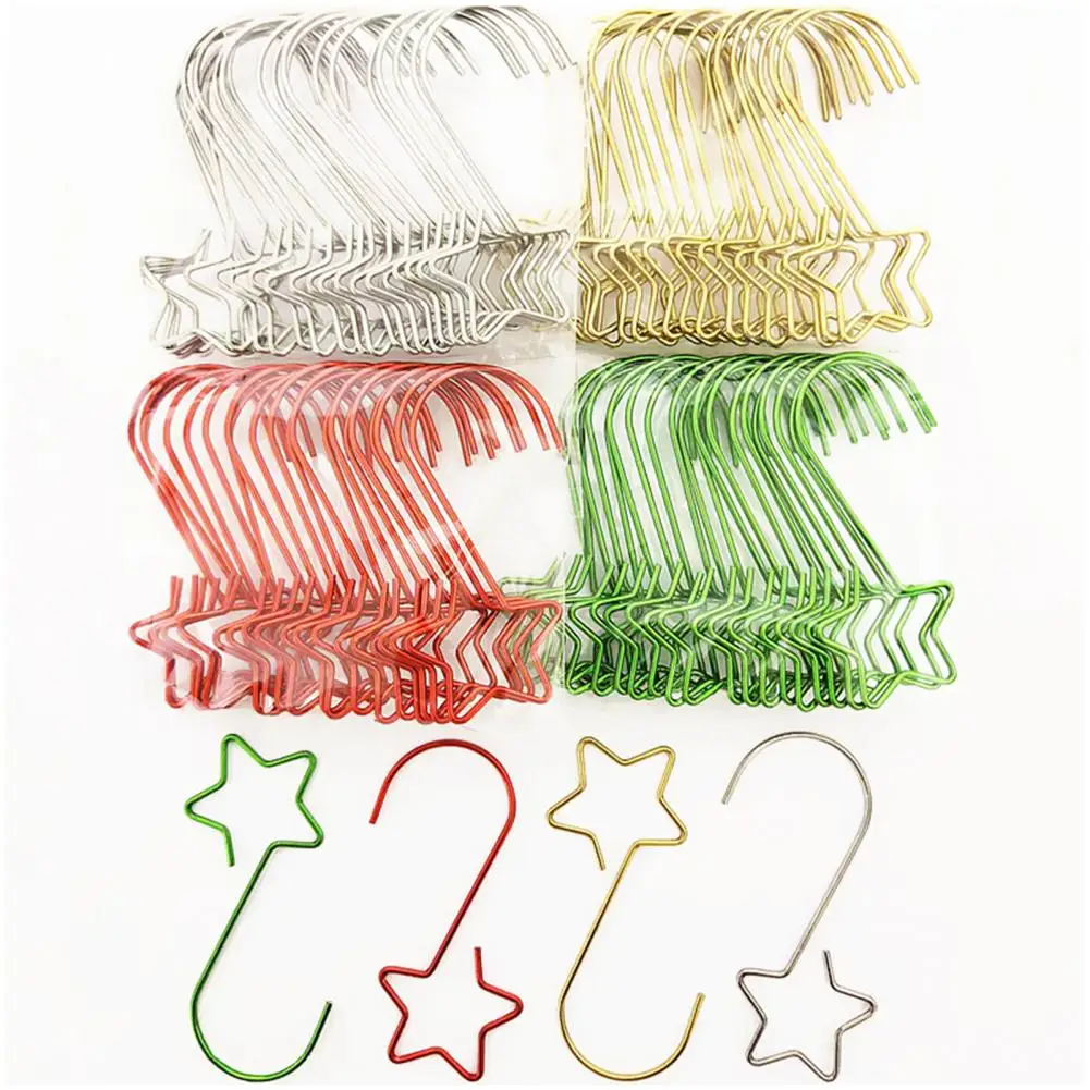 20Pcs Christmas Balls Hook Colorful Metal Star Hook Front Door Hanging Wreath Decoration Hook Holiday Party Supplies
20Pcs Christmas Balls Hook Colorful Metal Star Hook Front Door Hanging Wreath Decoration Hook Holiday Party Supplies