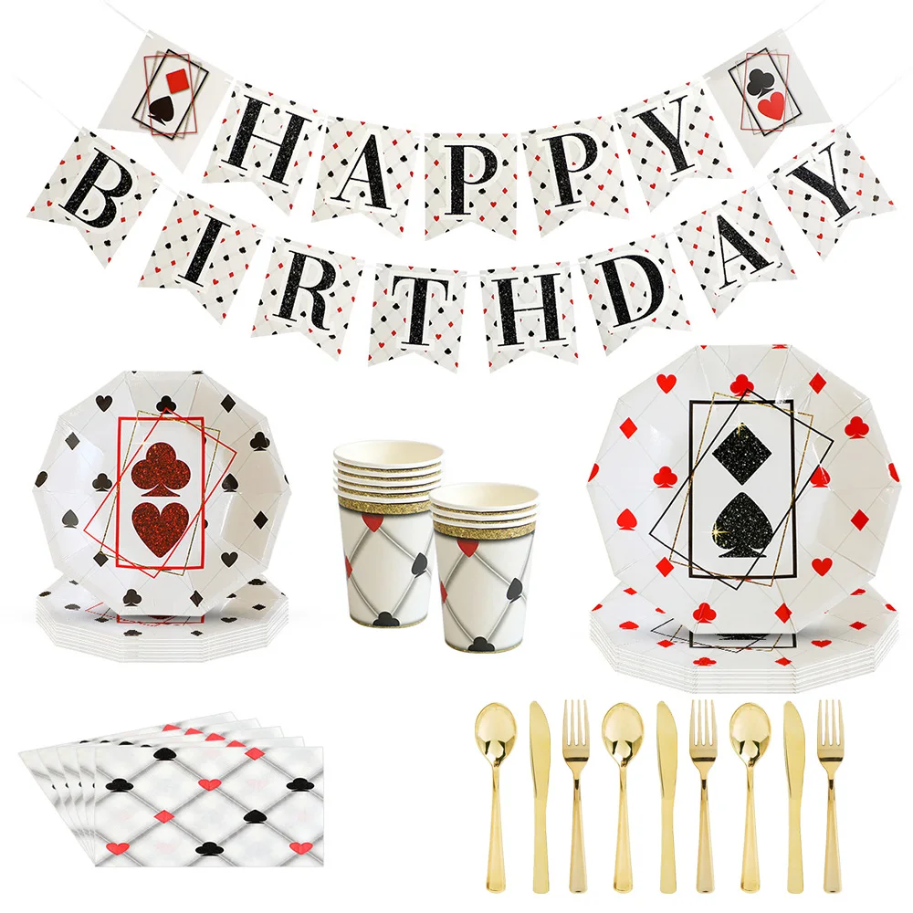 Casino Poker Theme Square Peach Heart Birthday Party Supplies Set Disposable Paper Cup Paper Plate Napkin Banner Party Supplies
Casino Poker Theme Square Peach Heart Birthday Party Supplies Set Disposable Paper Cup Paper Plate Napkin Banner Party Supplies