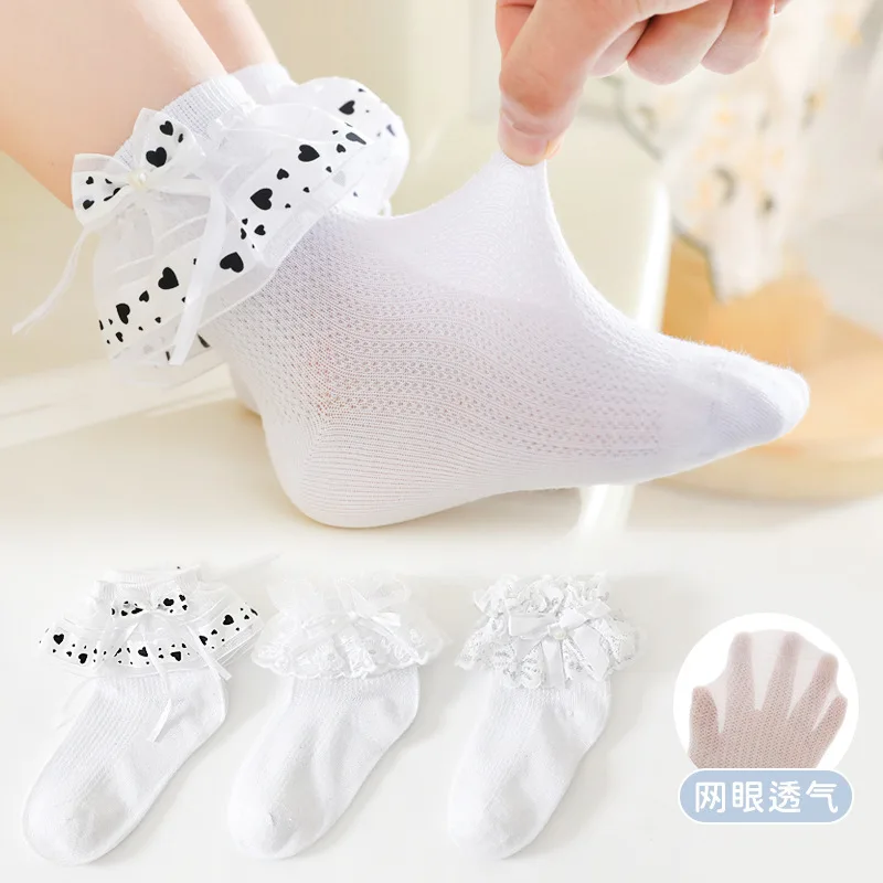 Children's Socks 2022 New Summer Breathable Mesh Girls Sweet Bow Lace White Lori Baby Girl Cotton Socks calcetines носки детские
Children's Socks 2022 New Summer Breathable Mesh Girls Sweet Bow Lace White Lori Baby Girl Cotton Socks calcetines носки детские