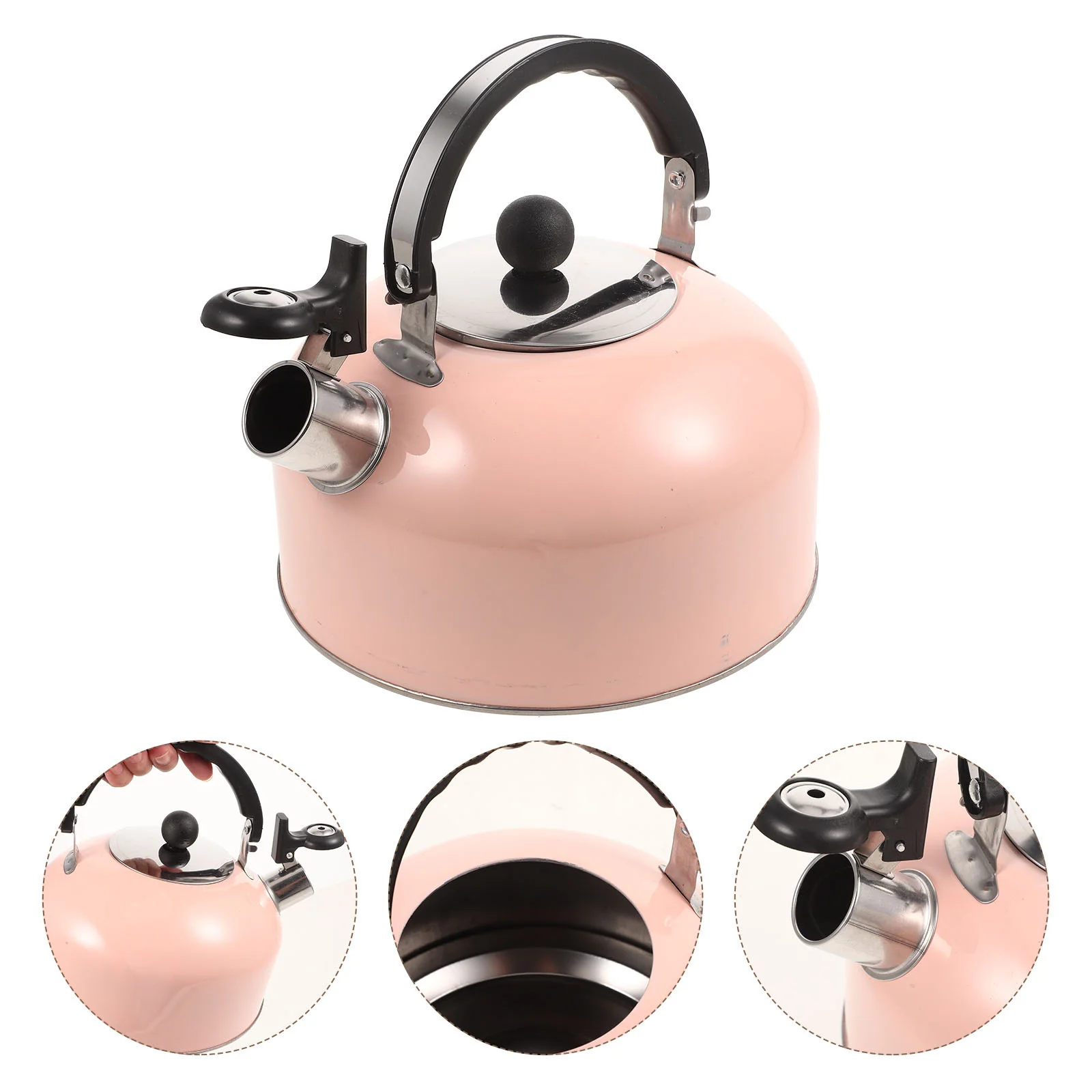 Premium Stainless Steel Whistling Tea Kettle with Large Capacity - Safe and Convenient Electric Kettle Alternative in Pink Color
Premium Stainless Steel Whistling Tea Kettle with Large Capacity - Safe and Convenient Electric Kettle Alternative in Pink Color