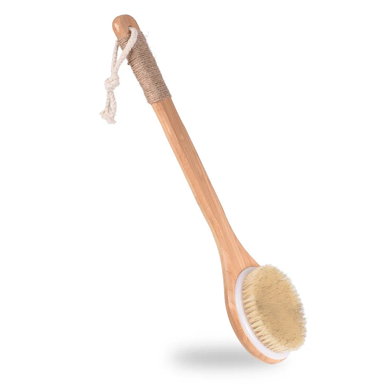Natural Bristle Bath Brush Exfoliating Wooden Body Massage Shower Brush Spa Woman Man Skin Care Dry Body Brush with Handle
Natural Bristle Bath Brush Exfoliating Wooden Body Massage Shower Brush Spa Woman Man Skin Care Dry Body Brush with Handle