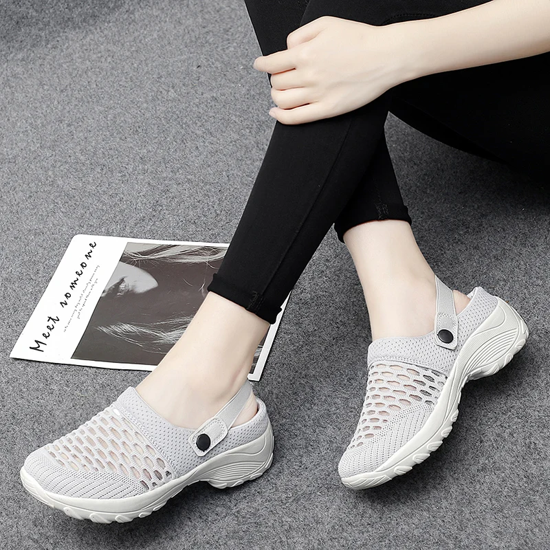Summer Women Casual Shoes Ladies Knitted Half Loafers Breathable Half Shoes Mesh Women Platform Vulcanized Shoes Chaussure Femme
Summer Women Casual Shoes Ladies Knitted Half Loafers Breathable Half Shoes Mesh Women Platform Vulcanized Shoes Chaussure Femme