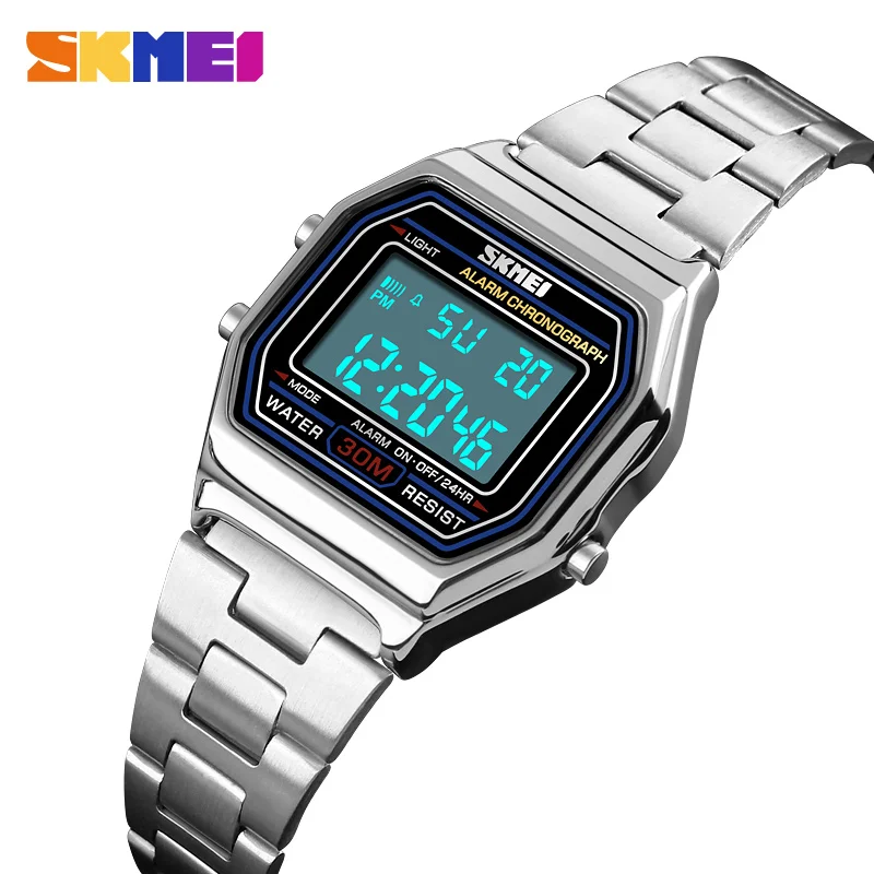 SKMEI Women Watches Digital Sport Watch Luxury Fashion Alarm Clock Stainless Steel Waterproof Ladies Watch Relogio Feminino
SKMEI Women Watches Digital Sport Watch Luxury Fashion Alarm Clock Stainless Steel Waterproof Ladies Watch Relogio Feminino