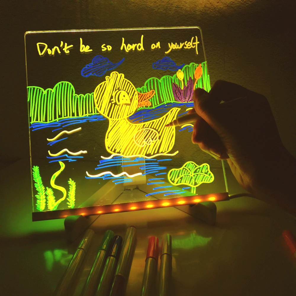 Rewritable Night Light with Message Board Acrylic LED Night Light Memo Board Home Decor Kids Sleep Bedside Table Lamp Christmas
Rewritable Night Light with Message Board Acrylic LED Night Light Memo Board Home Decor Kids Sleep Bedside Table Lamp Christmas
