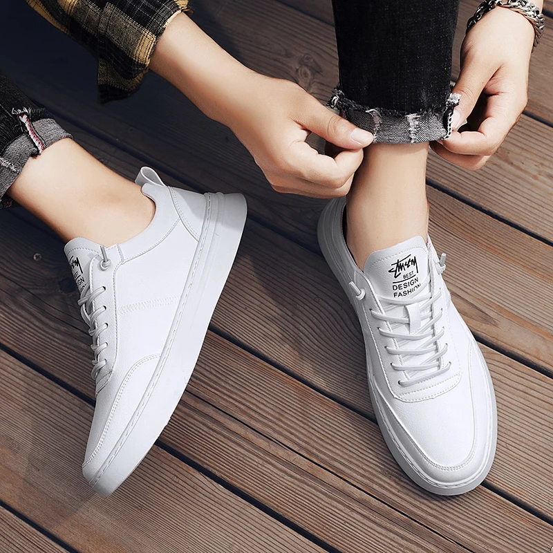 Leather Men Shoes Classic Skate Shoes Fashion Comfortable Sweat-absorbent Flat Shoes White Spring Man Trainers S10270-S10277
Leather Men Shoes Classic Skate Shoes Fashion Comfortable Sweat-absorbent Flat Shoes White Spring Man Trainers S10270-S10277