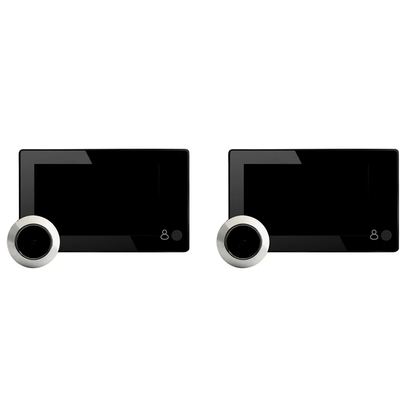 2Pcs 4.3Inch HD Door Peephole 145 Degree Wide Angle Digital Doorbell TFT Color Door Eye Home Security Camera Monitor
2Pcs 4.3Inch HD Door Peephole 145 Degree Wide Angle Digital Doorbell TFT Color Door Eye Home Security Camera Monitor