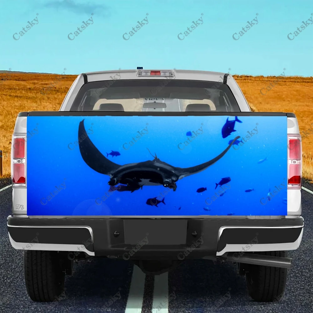 Автомобильные наклейки с изображением животных Manta Ray, модификация грузовика, хвоста, картина, автомобильные аксессуары, украшения, автомобильные наклейки, задний план грузовика 
Автомобильные наклейки с изображением животных Manta Ray, модификация грузовика, хвоста, картина, автомобильные аксессуары, украшения, автомобильные наклейки, задний план грузовика