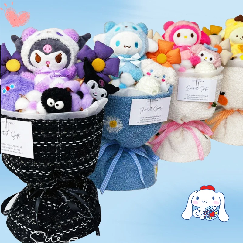 Плюшевый букет Sanrio, милый подарок, аниме Kuromi My Melody Hello Kitty, милая придающаяся изящная Игрушка Для Подружек
Плюшевый букет Sanrio, милый подарок, аниме Kuromi My Melody Hello Kitty, милая придающаяся изящная Игрушка Для Подружек