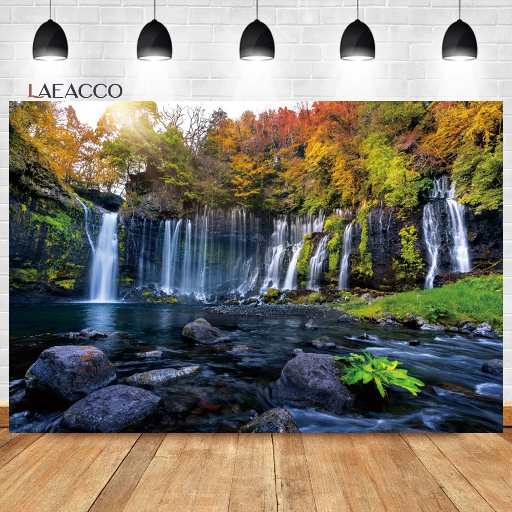 Laeacco Autumn Waterfall Backdrop Majestic Nature Landscape River Lake Mountain Forest Family Portrait Photography Background
Laeacco Autumn Waterfall Backdrop Majestic Nature Landscape River Lake Mountain Forest Family Portrait Photography Background
