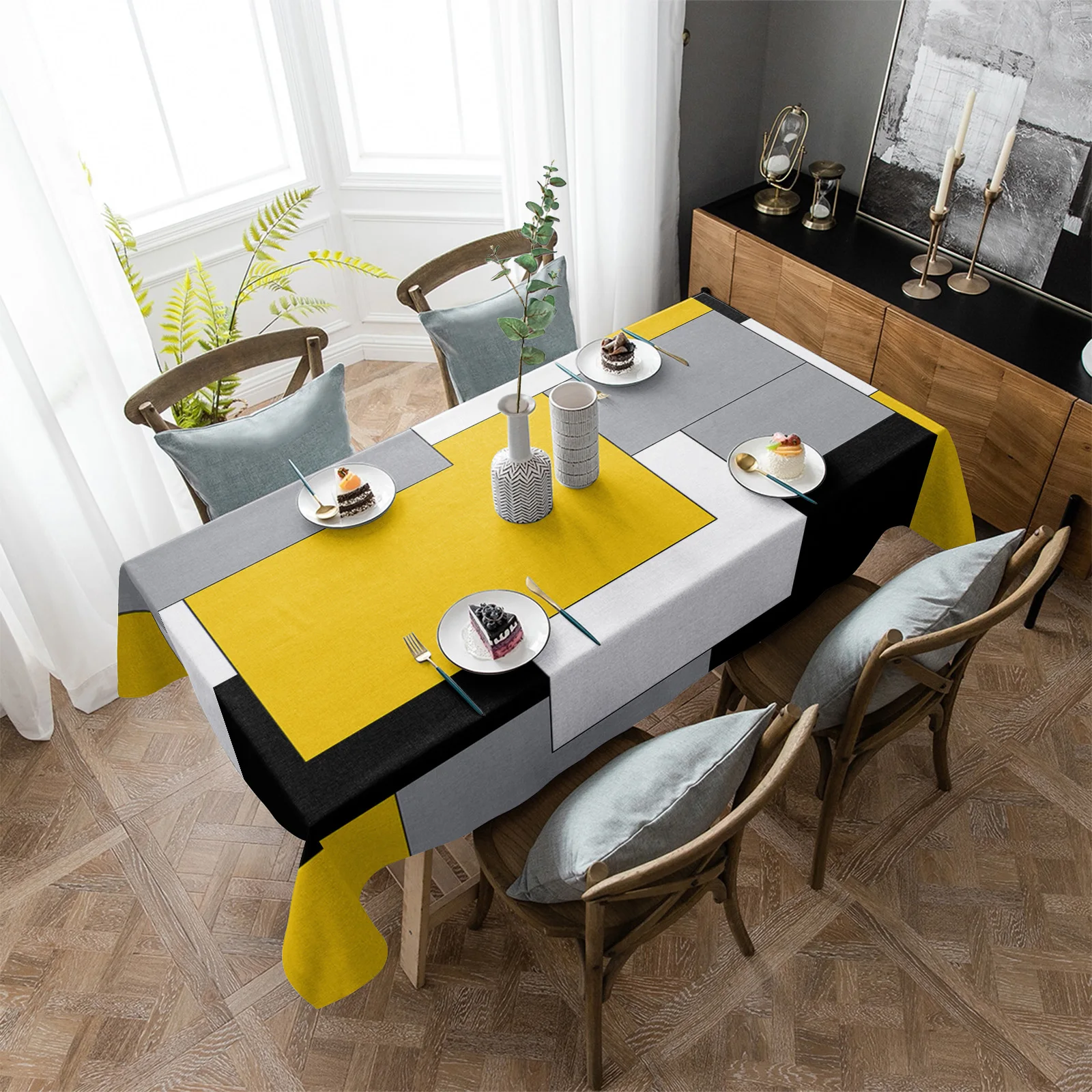 Yellow Mosaic Color Abstract Art Waterproof Tablecloth Wedding Decor Table Runner Coffee Dinning Decor Table Cover
Yellow Mosaic Color Abstract Art Waterproof Tablecloth Wedding Decor Table Runner Coffee Dinning Decor Table Cover