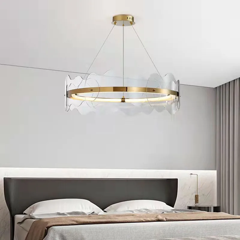 Transparent Acrylic Foyer LED Chandeliers New Style Round Restaurant Bedroom Hanging Light Fixtures Dimming
Transparent Acrylic Foyer LED Chandeliers New Style Round Restaurant Bedroom Hanging Light Fixtures Dimming