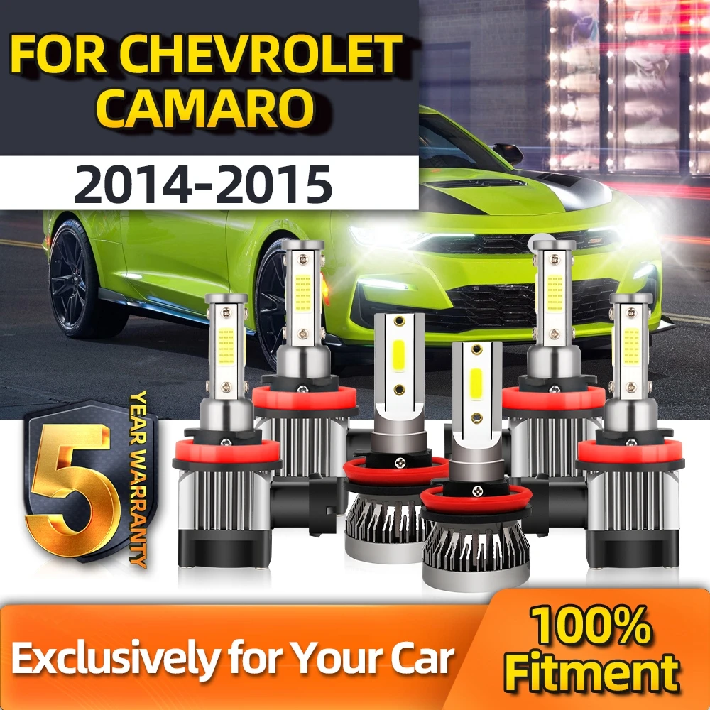 TEENRAM Car Lamp Auto CSP Chip High Bright 12V H9 H11 H11 High/Low Beam+Fog Lamp 6x Combo LED For Chevrolet Camaro 2014 2015 
TEENRAM Car Lamp Auto CSP Chip High Bright 12V H9 H11 H11 High/Low Beam+Fog Lamp 6x Combo LED For Chevrolet Camaro 2014 2015