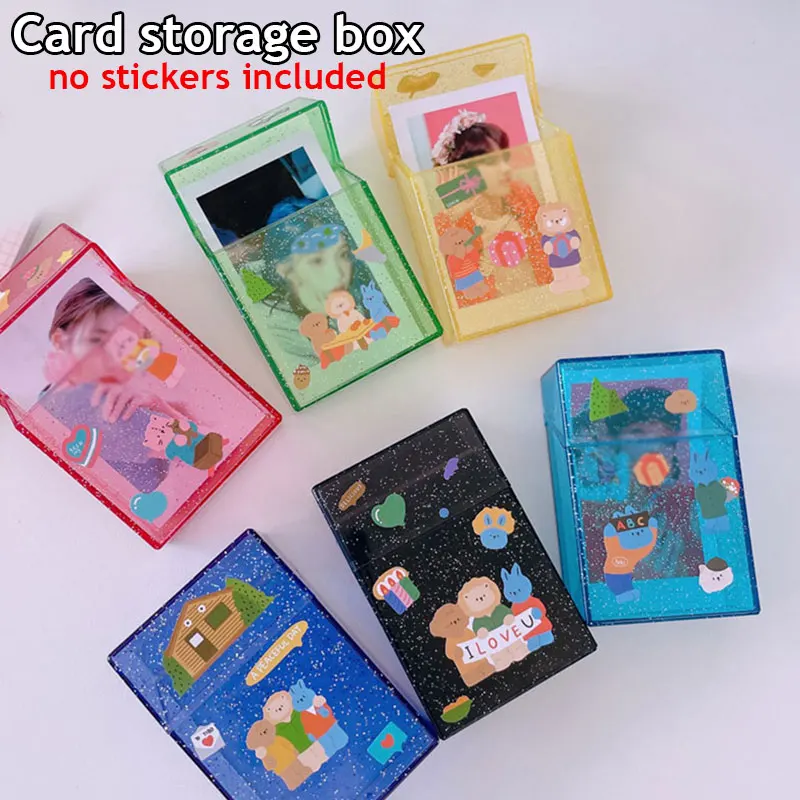 3 Inch Bling Transparent Photo Storage Box Star Card Finishing Box Photocard Holder Card Holder Instax Albums Card Collection
3 Inch Bling Transparent Photo Storage Box Star Card Finishing Box Photocard Holder Card Holder Instax Albums Card Collection