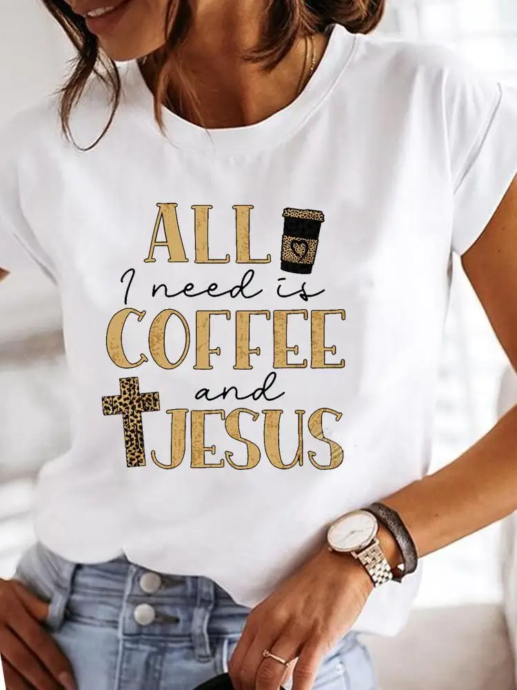 Clothes Ladies Coffee Faith Love Letter Summer T Clothing Print Fashion Casual T-shirts Short Sleeve Women Female Graphic Tee
Clothes Ladies Coffee Faith Love Letter Summer T Clothing Print Fashion Casual T-shirts Short Sleeve Women Female Graphic Tee