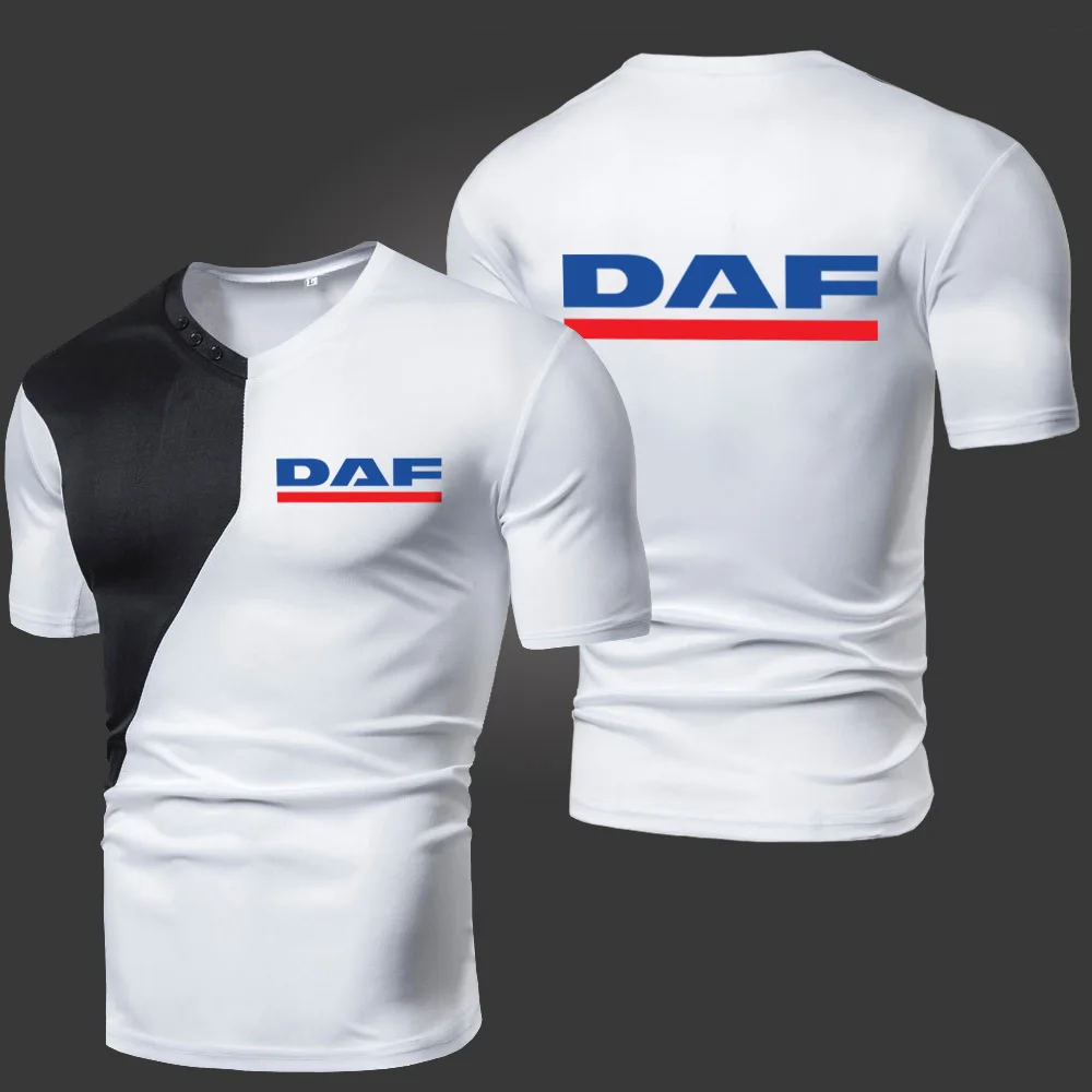 2022 Summer New DAF Men's T-Shirts Solid Color Splicing Casual Breathable Sports Slim Fitting Short Sleeve V-Neck Spotswear
2022 Summer New DAF Men's T-Shirts Solid Color Splicing Casual Breathable Sports Slim Fitting Short Sleeve V-Neck Spotswear