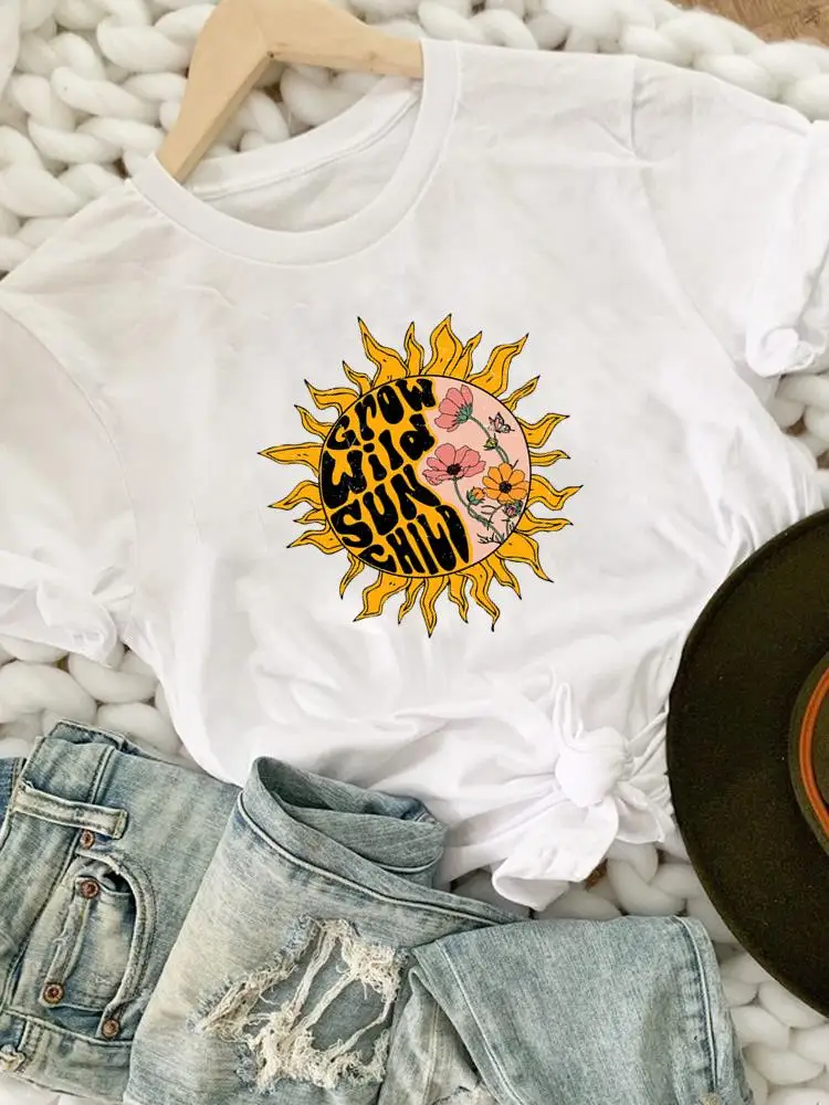Flower Cartoon Trend Cute 90s Women Short Sleeve Printing Clothing Summer Spring Print Tshirt Tee Top Fashion Graphic T-shirts
Flower Cartoon Trend Cute 90s Women Short Sleeve Printing Clothing Summer Spring Print Tshirt Tee Top Fashion Graphic T-shirts