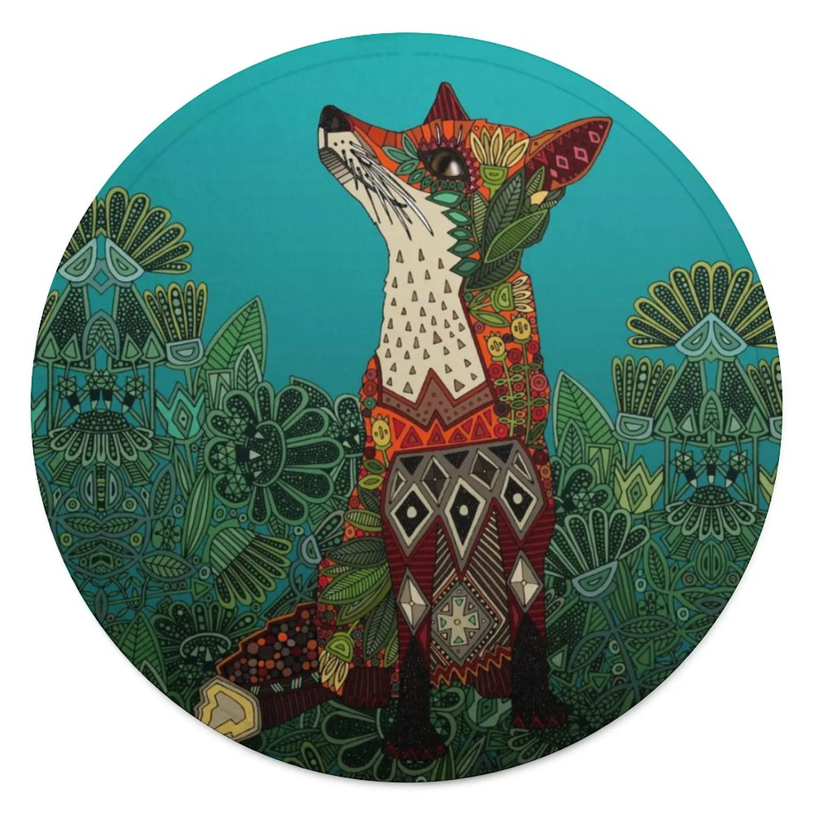 Floral Fox Bohemian Blanket Fashion Comfy Round Bedspread Fleece Chair Super Soft Blanket
Floral Fox Bohemian Blanket Fashion Comfy Round Bedspread Fleece Chair Super Soft Blanket