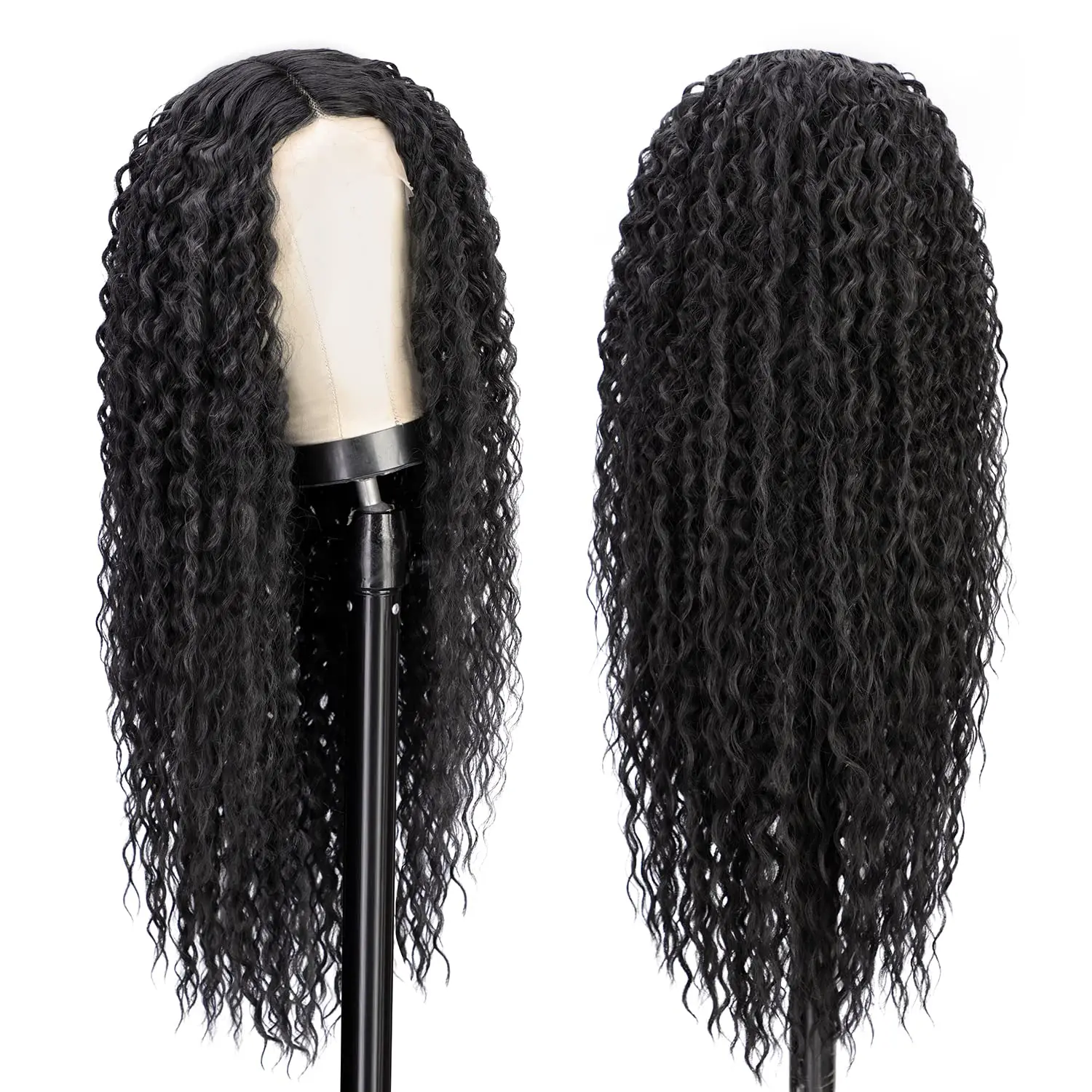 Kinky Curly Lace Wigs Synthetic Wigs Glueless High Temperature Long Curly Lace Wig Pre Plucked With Baby Hair for Black Woman
Kinky Curly Lace Wigs Synthetic Wigs Glueless High Temperature Long Curly Lace Wig Pre Plucked With Baby Hair for Black Woman