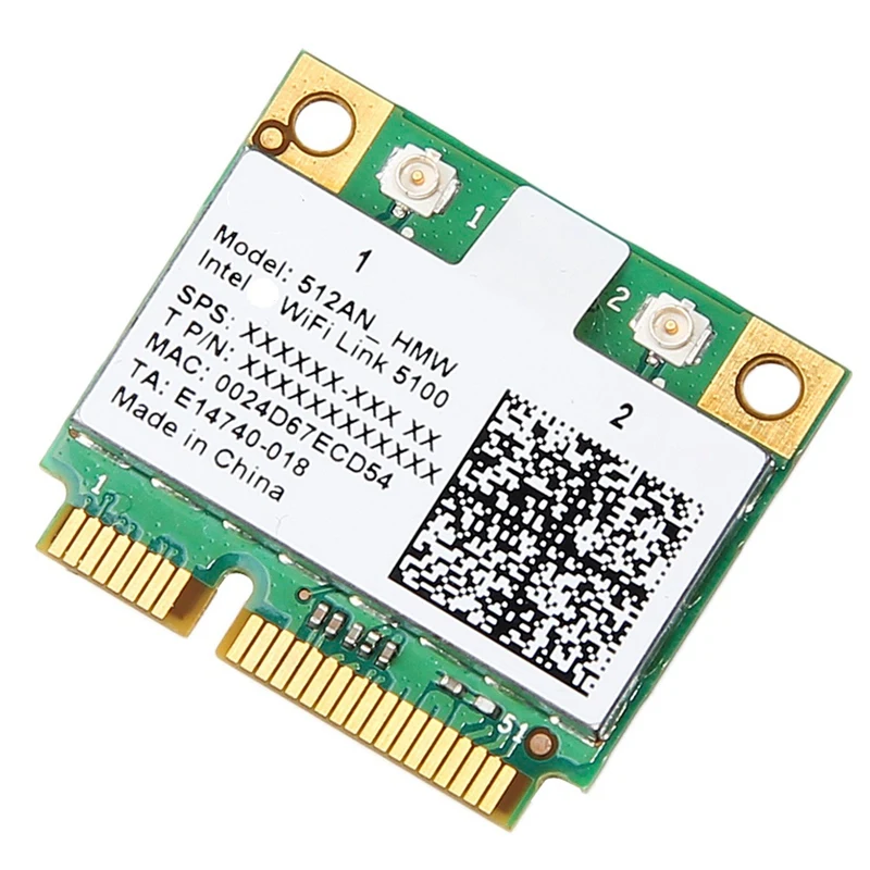 Dual Band 300Mbps Wireless Card For Wifi 5100 512AN HMW Mini PCI-E Wlan Network Card 2.4G/5Ghz 802.11 For Laptop
Dual Band 300Mbps Wireless Card For Wifi 5100 512AN HMW Mini PCI-E Wlan Network Card 2.4G/5Ghz 802.11 For Laptop