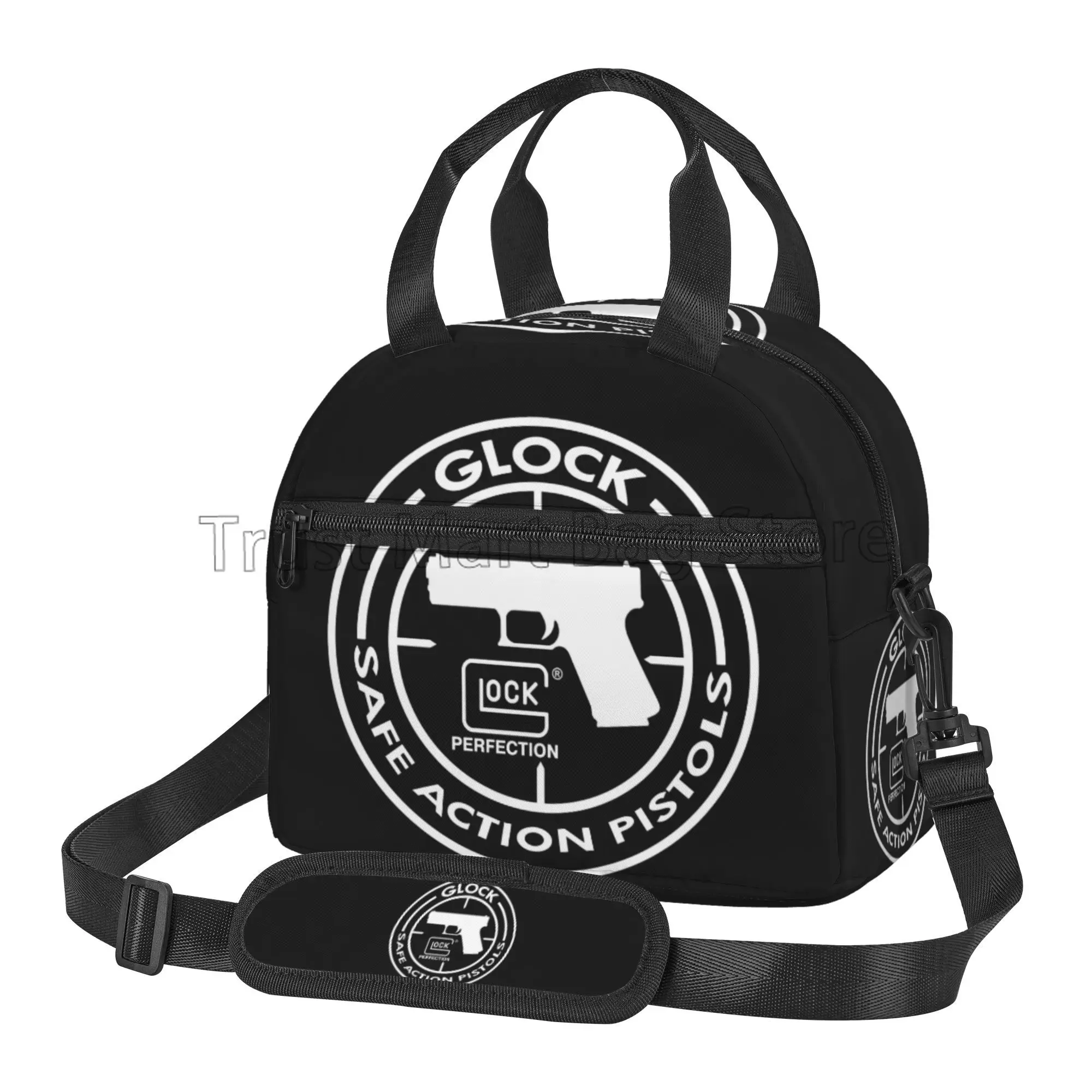 Custom Tactical Glock Shooting Sports Insulated Lunch Bag Cooler Lunch Box for Work Beach Picnic Bento Totes with Shoulder Strap
Custom Tactical Glock Shooting Sports Insulated Lunch Bag Cooler Lunch Box for Work Beach Picnic Bento Totes with Shoulder Strap