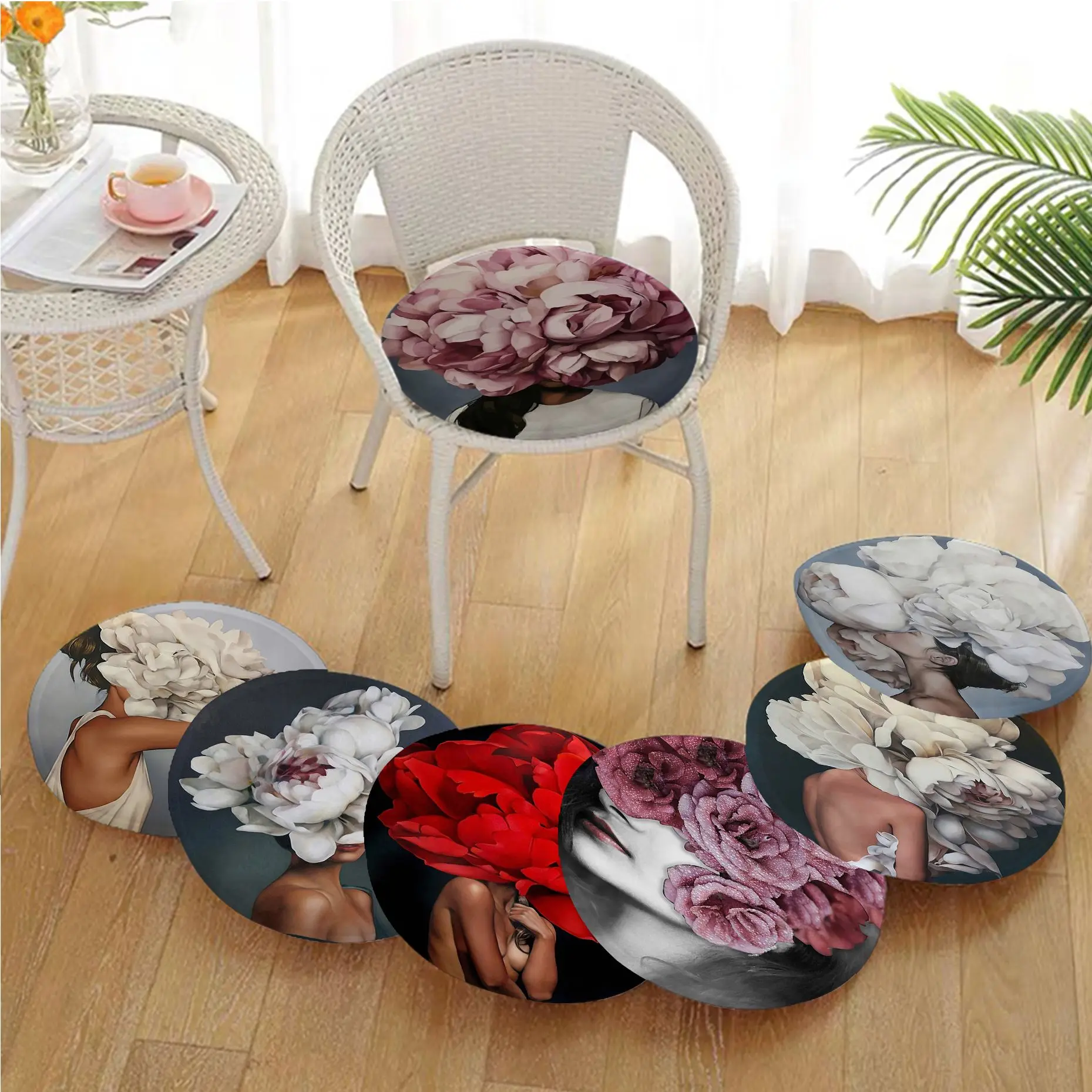 Flowers Feathers Woman Abstract European Stool Pad Patio Home Kitchen Office Chair Seat Cushion Pads Sofa Seat Chair Mat Pad
Flowers Feathers Woman Abstract European Stool Pad Patio Home Kitchen Office Chair Seat Cushion Pads Sofa Seat Chair Mat Pad