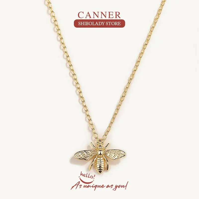 CANNER INS Wind A Type Insect Bee 925 Sterling Silver Necklace For Women 2020 Gold 18k Jewelry Chain Choker Necklace
CANNER INS Wind A Type Insect Bee 925 Sterling Silver Necklace For Women 2020 Gold 18k Jewelry Chain Choker Necklace