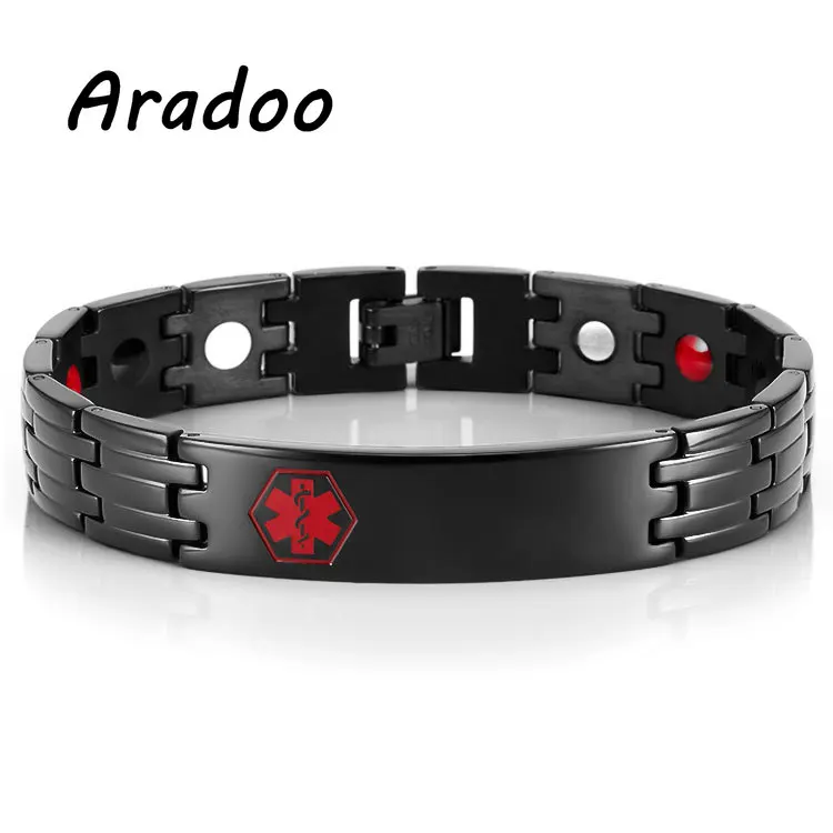 4-In-1 Stainless Steel Medical Bracelet Men's Anion Anti-Radiation Germanium Antioxidant Titanium Steel Energy Health Bracelets
4-In-1 Stainless Steel Medical Bracelet Men's Anion Anti-Radiation Germanium Antioxidant Titanium Steel Energy Health Bracelets