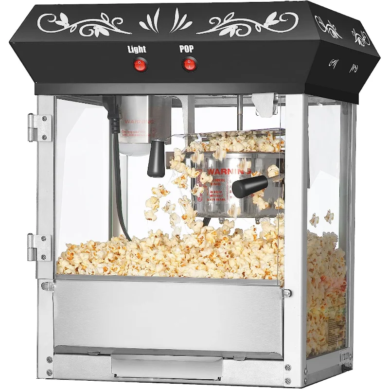 Great Northern Popcorn Black 6 oz. Ounce Foundation Old-Fashioned Movie Theater Style Popcorn Popper
Great Northern Popcorn Black 6 oz. Ounce Foundation Old-Fashioned Movie Theater Style Popcorn Popper
