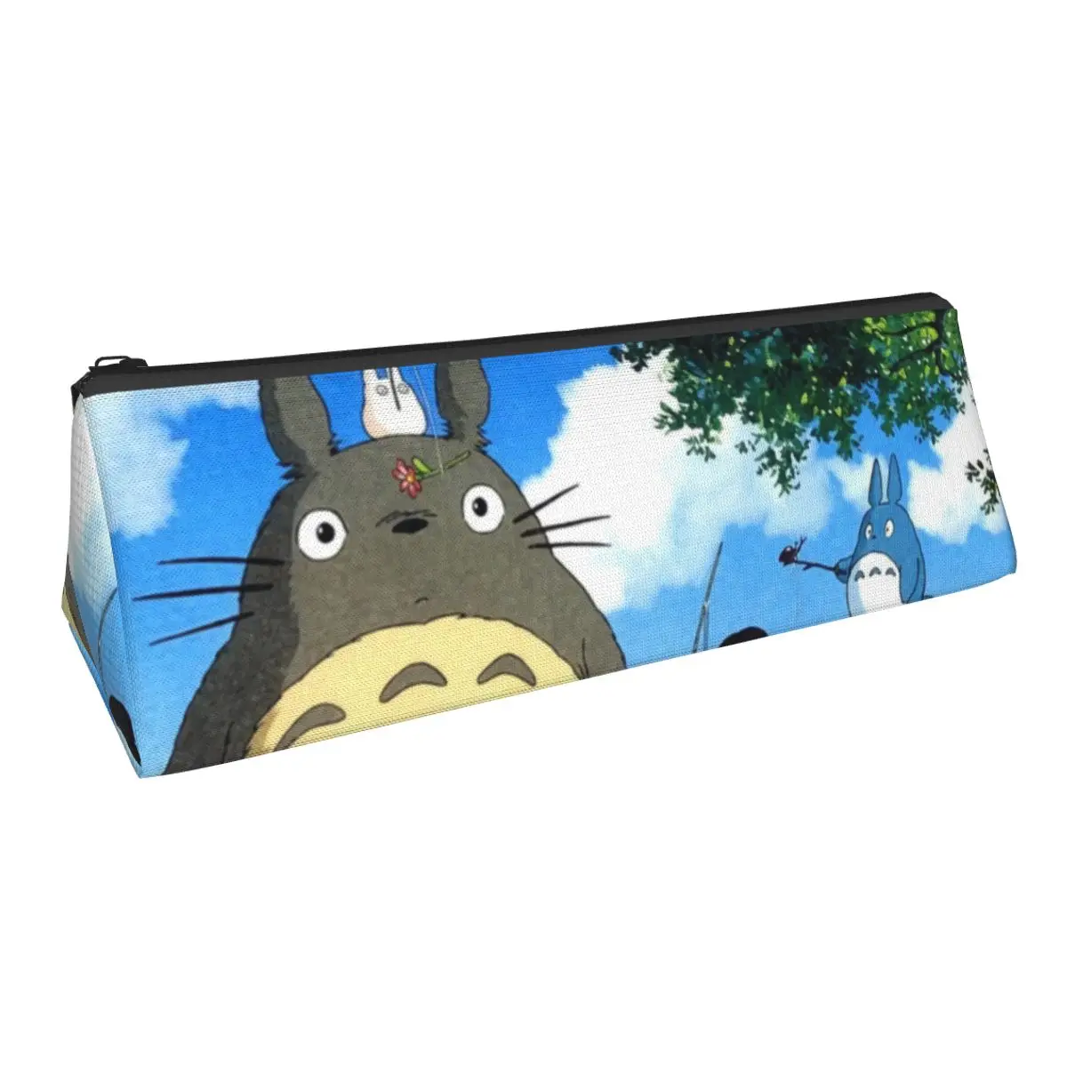 Cartoon Totoro Triangle Pencil Case Japanese Anime Print College For Child Pencil Box Retro Zipper Pen Bag
Cartoon Totoro Triangle Pencil Case Japanese Anime Print College For Child Pencil Box Retro Zipper Pen Bag
