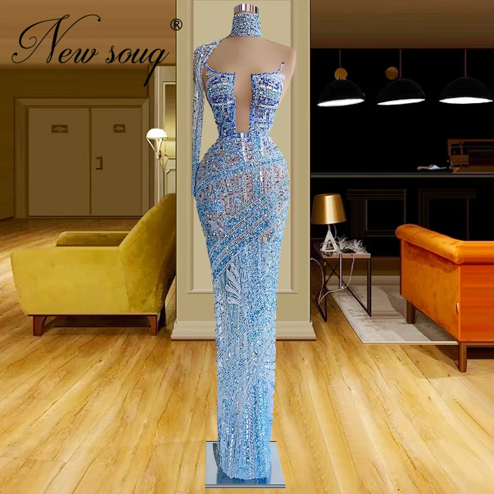 2022 Blue Beaded Evening Dresses Customized Dubai Arabic Long Prom Dress Red Carpet Dress Robes De Soiree Rhinestone Party Gowns
2022 Blue Beaded Evening Dresses Customized Dubai Arabic Long Prom Dress Red Carpet Dress Robes De Soiree Rhinestone Party Gowns