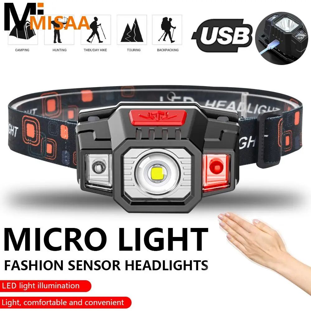 Wave Induction Led Headlight Led Portable Lighting Camping Searchlight Portable New Outdoor Head-mounted Flashlight Usb Charging 
Wave Induction Led Headlight Led Portable Lighting Camping Searchlight Portable New Outdoor Head-mounted Flashlight Usb Charging