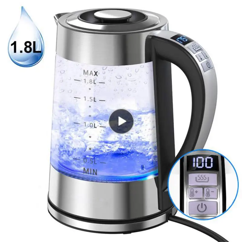 Water Kettle Transparent Household Electric Kettle With Insulation Function Glass Teapot Kitchen Appliances Kettle High Quality
Water Kettle Transparent Household Electric Kettle With Insulation Function Glass Teapot Kitchen Appliances Kettle High Quality